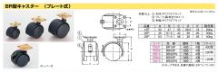 BR型キャスター BR20P 家具金物