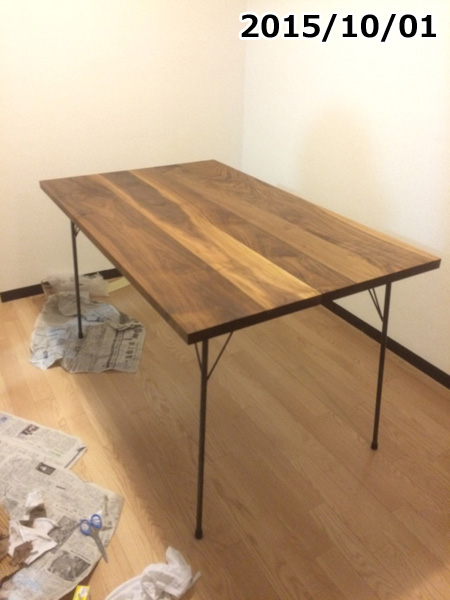 ウォールナットでテーブルDIY｜木材を使った自慢の作品木材通販（無垢材・集成材フリーカット、加工、塗装、床材）のマルトク