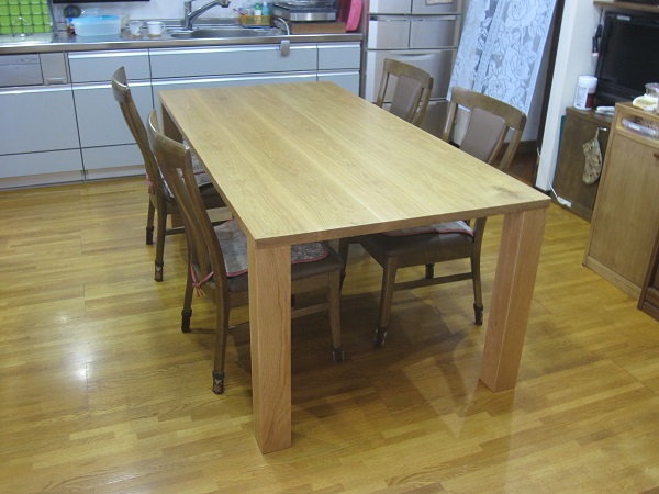ホワイトオークのテーブル | 木材通販のマルトクショップ