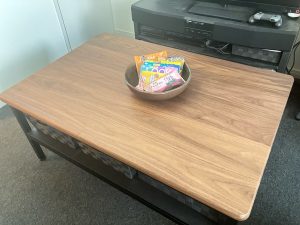 テーブル天板を差し替え