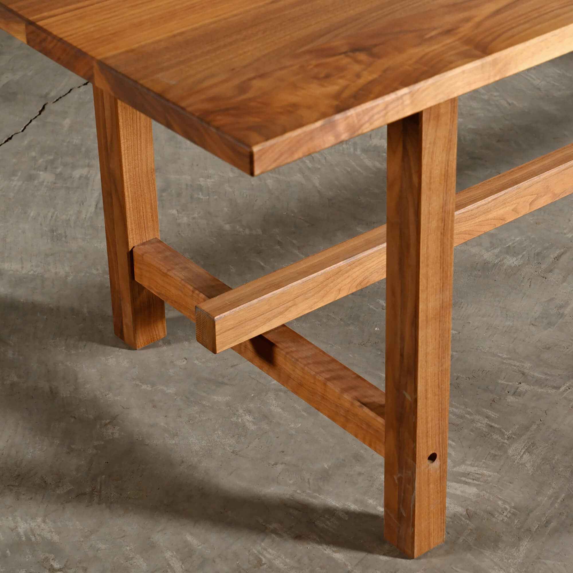 長方形テーブル／角材脚