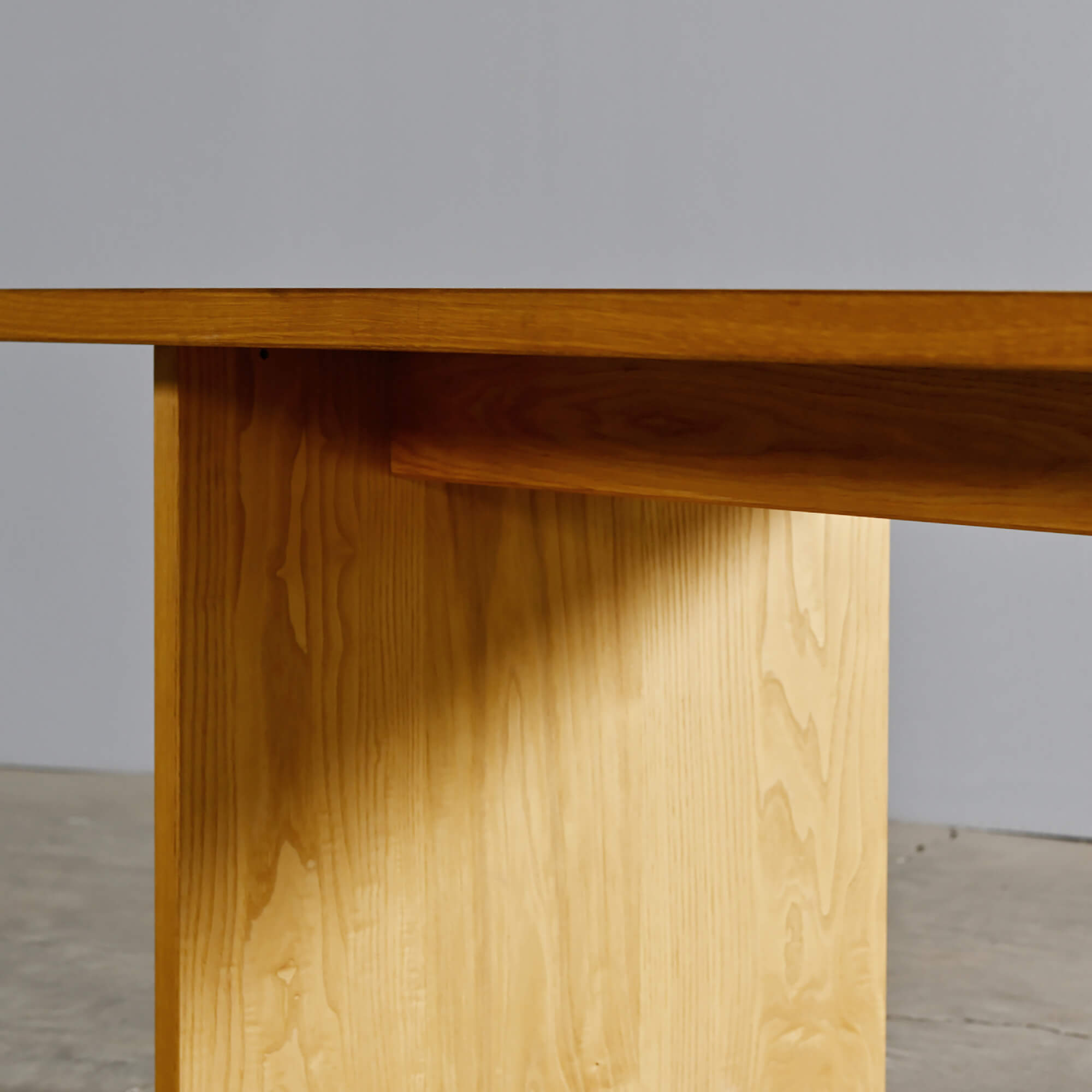 長方形テーブル／面材脚